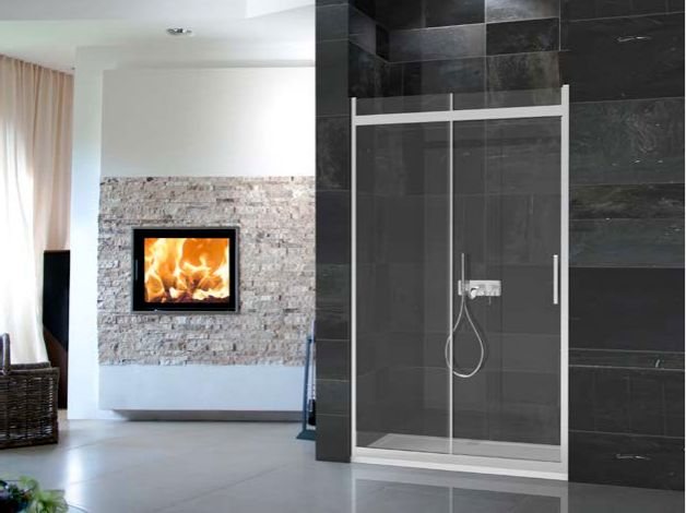 Façade de douche coulissante Vista largeur 121 à 130 cm x H 198 cm